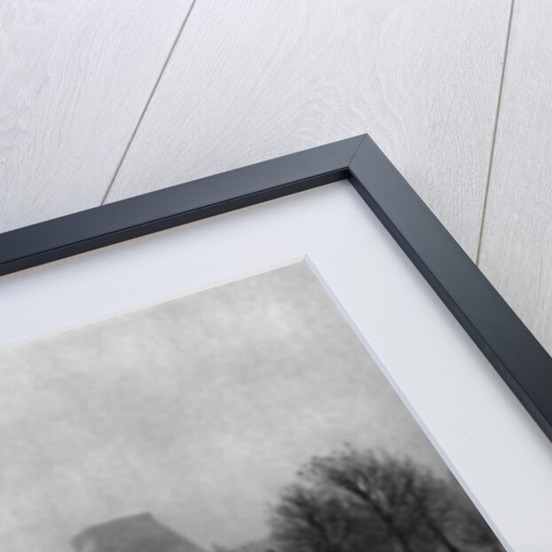 The Tuileries under snow and the Carrousel Arch, Paris by Ernest Flammarion