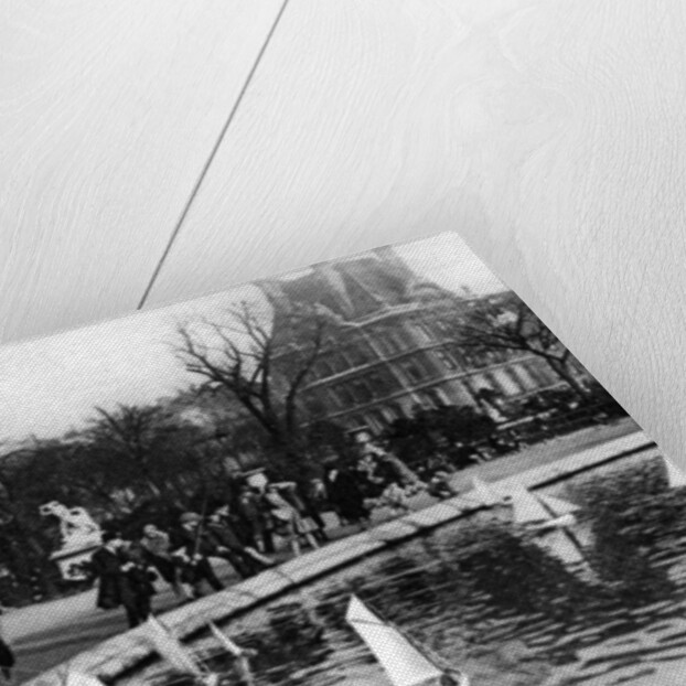 Toy boats at the Tuileries Gardens, Paris by Ernest Flammarion