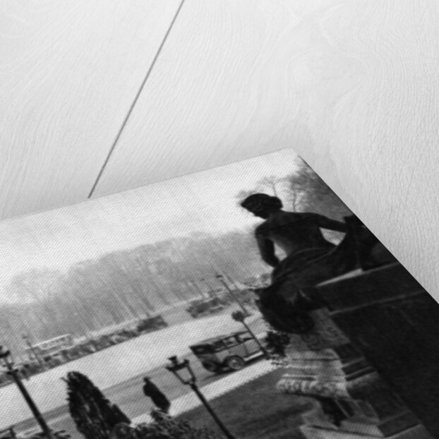 The Rond Point and Georges Clemenceau Place, Paris by Ernest Flammarion