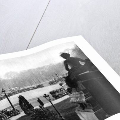 The Rond Point and Georges Clemenceau Place, Paris by Ernest Flammarion