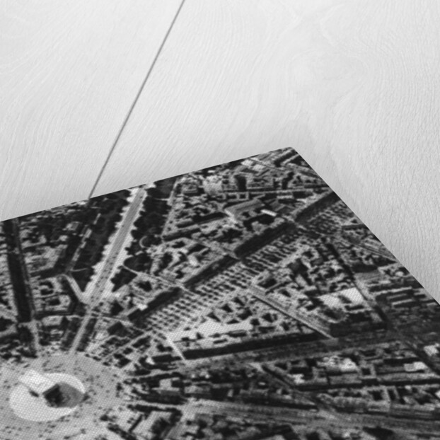 A bird's eye view of the Place de L'Etoile and the Arc de Triomphe, Paris by Ernest Flammarion