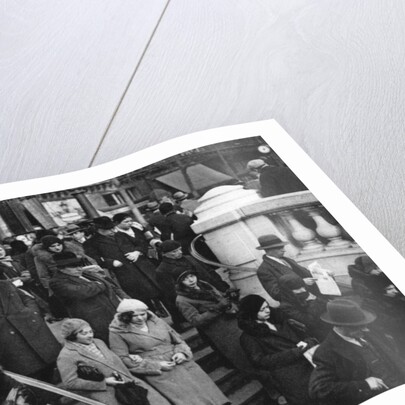 Entrance to a Metro station, Paris by Ernest Flammarion
