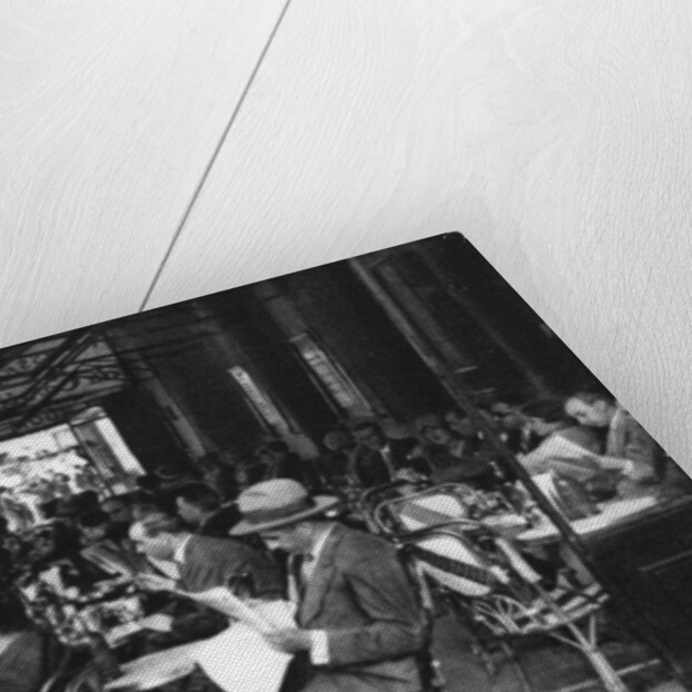 People at a pavement cafe, Paris by Ernest Flammarion
