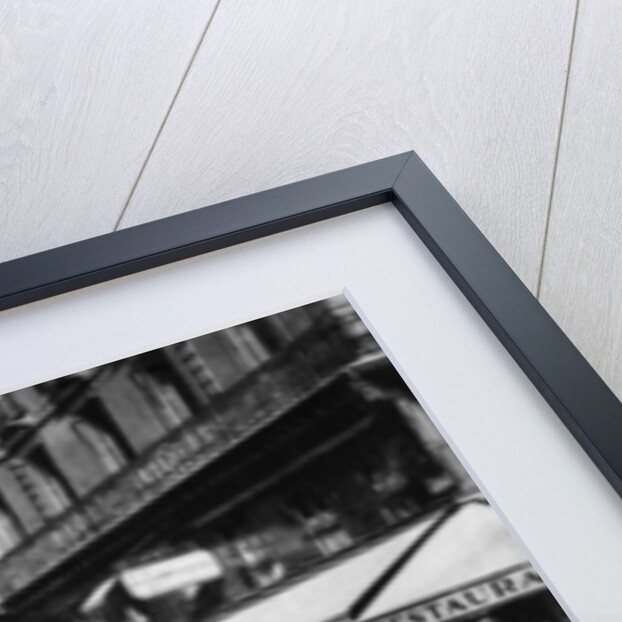 Rue Lafayette at shopping time, Paris by Ernest Flammarion