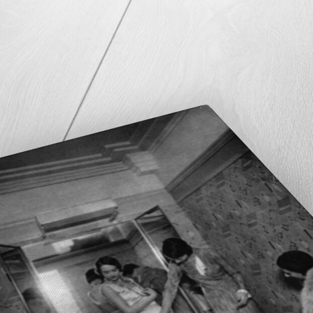 Trying on a dress at a great dressmakers, Paris by Ernest Flammarion