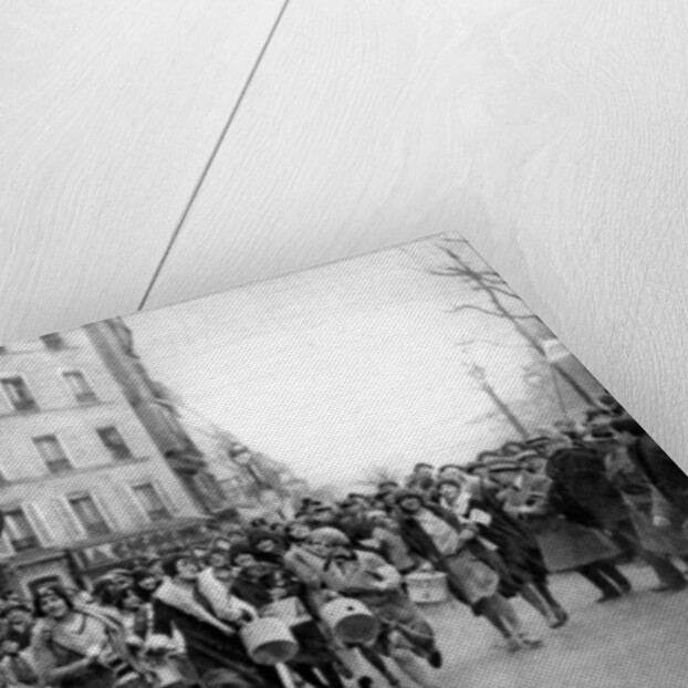 Walking match of midinettes, Paris, St Catherine's Day by Ernest Flammarion