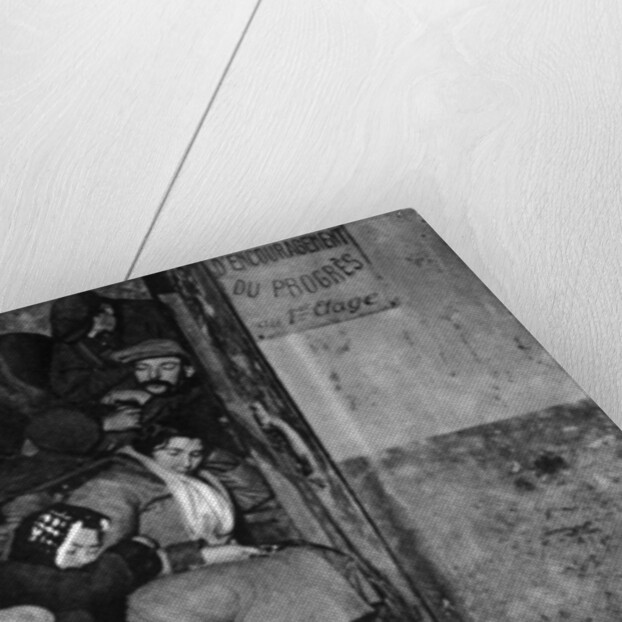 A staircase in a night shelter, Paris by Ernest Flammarion