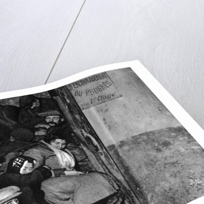 A staircase in a night shelter, Paris by Ernest Flammarion