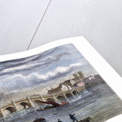 Old Westminster Bridge in 1754 by Anonymous