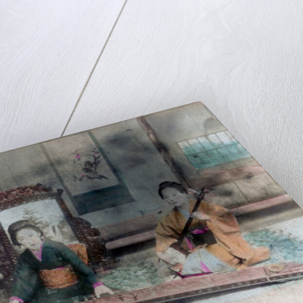 Japanese music: women playing Koto and Samisen, Kobe, Japan by Anonymous