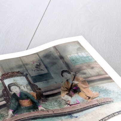 Japanese music: women playing Koto and Samisen, Kobe, Japan by Anonymous