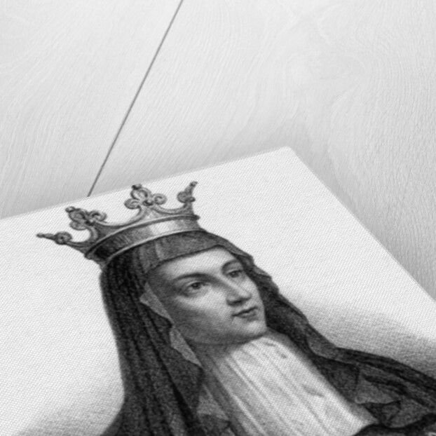 Radegonde, one of Clotaire I's four wives by Delpech