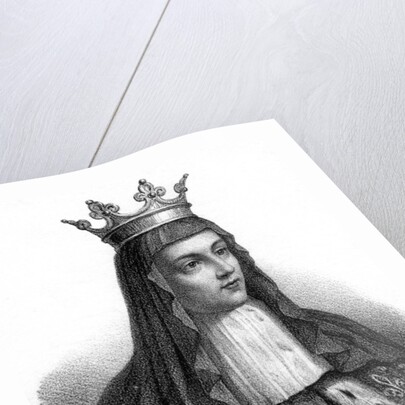 Radegonde, one of Clotaire I's four wives by Delpech