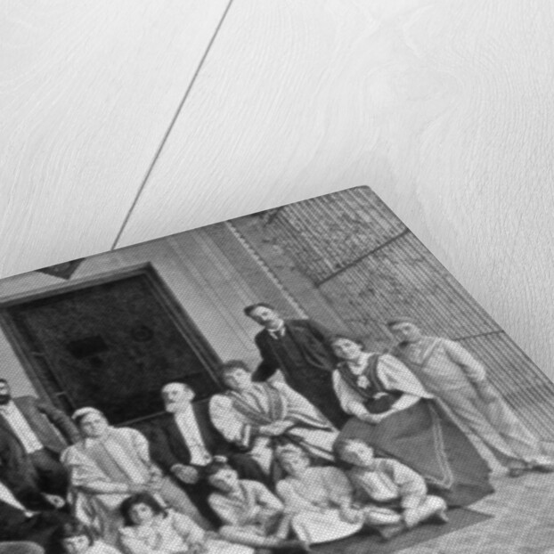 Senor Sáenz Peña and some of his family, on his seventy-third birthday by George Meisenbach