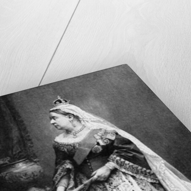 Queen Victoria in her state robes by Walery