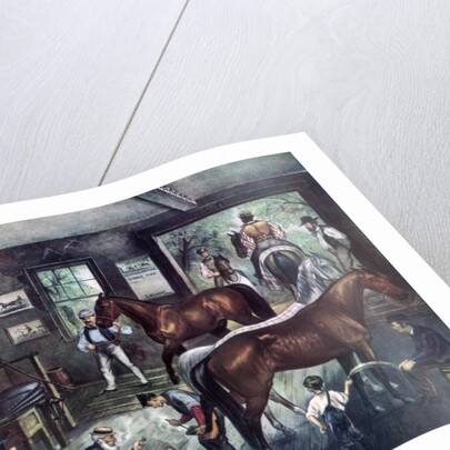 Trotting Cracks at the Forge by Currier and Ives