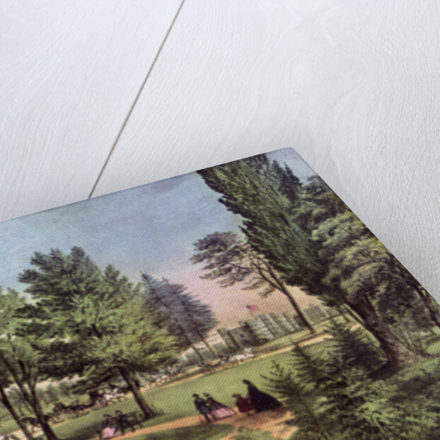 The Drive, Central Park by Currier and Ives