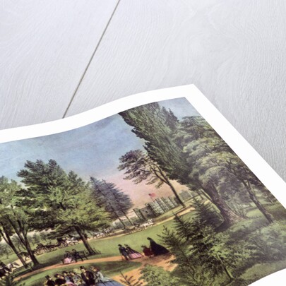 The Drive, Central Park by Currier and Ives