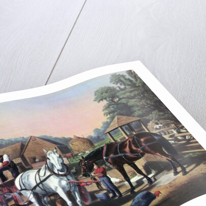 Preparing for Market by Currier and Ives