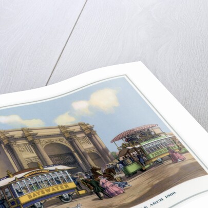 Horse Drawn Tramway at Marble Arch by Anonymous
