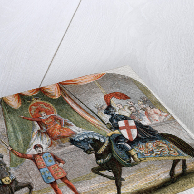 Richard II stopping the combat between the Dukes of Norfolk and Hereford by Anonymous