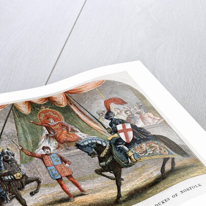 Richard II stopping the combat between the Dukes of Norfolk and Hereford by Anonymous