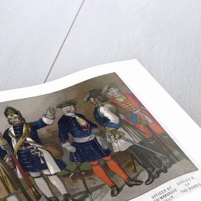 Prussian and French soldiers of 1704 (19th century) by Anonymous