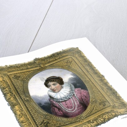 Woman in Elizabethan dress by G Engelmann