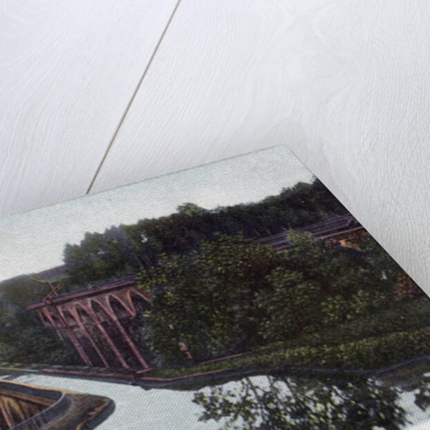 Chirk Aqueduct, Chirk, Wrexham, Wales by Walter Bentley Woodbury