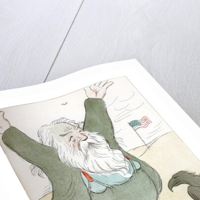 Walt Whitman, Inciting the Bird of Freedom to Soar by Max Beerbohm