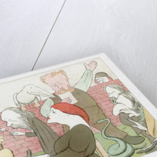 Dante Gabriel Rossetti, in his back garden by Max Beerbohm