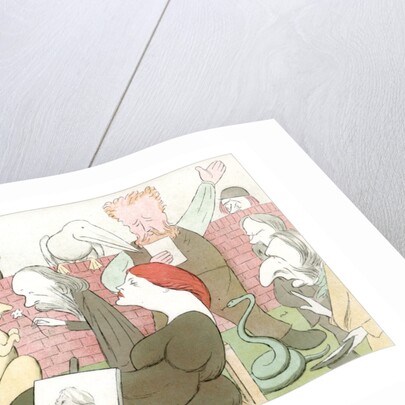 Dante Gabriel Rossetti, in his back garden by Max Beerbohm