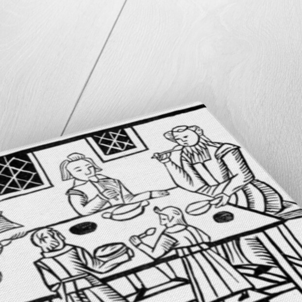 A family meal by Anonymous