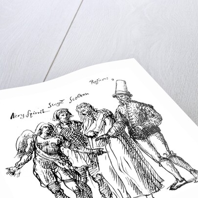 Figures designed by Inigo Jones for the masque of The Fortune Isles by Anonymous