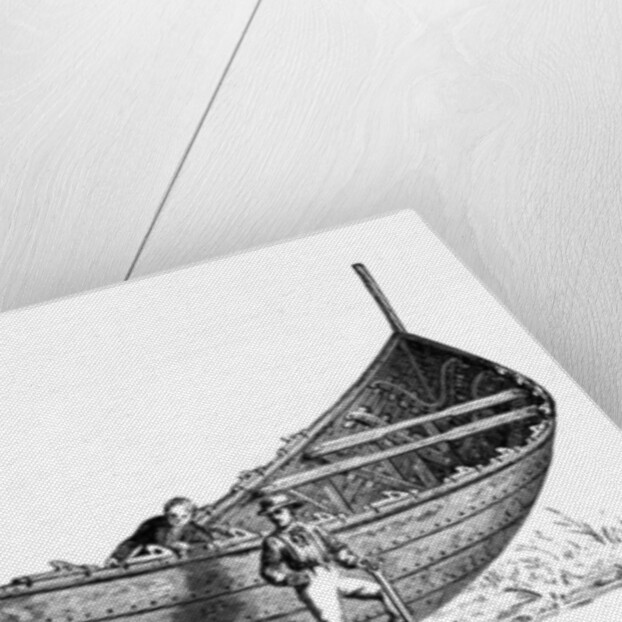 Boat for fourteen pairs of oars, found at Nydam, Jutland by Anonymous