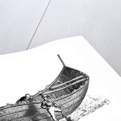 Boat for fourteen pairs of oars, found at Nydam, Jutland by Anonymous