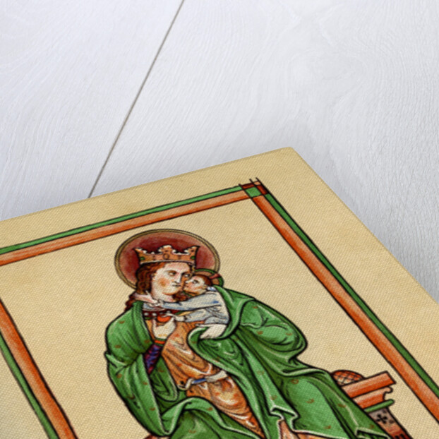 Matthew Paris at the feet of the Virgin and Child by Anonymous