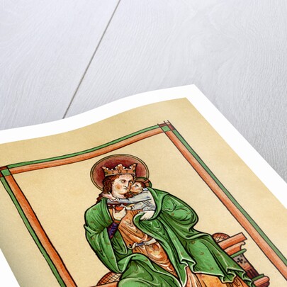 Matthew Paris at the feet of the Virgin and Child by Anonymous