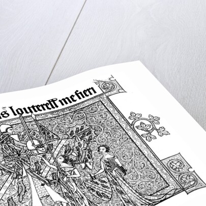 Sir Geoffrey Luttrell, his wife, and daughter-in-law by Anonymous