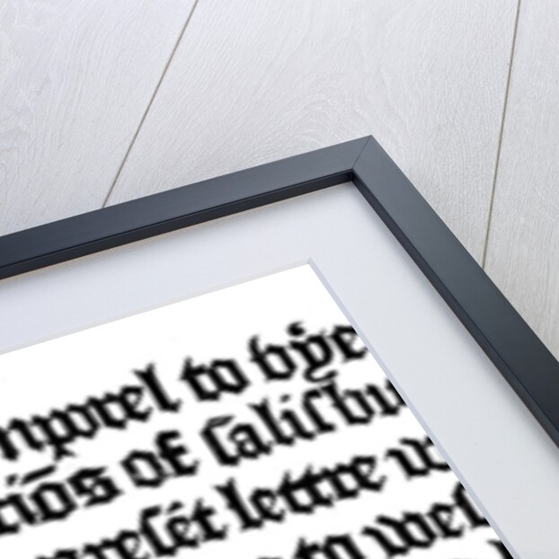 Advertisement for a book printed by William Caxton by Anonymous