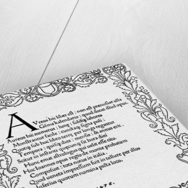 Title page of Kalendarium by Regiomontanus by Anonymous