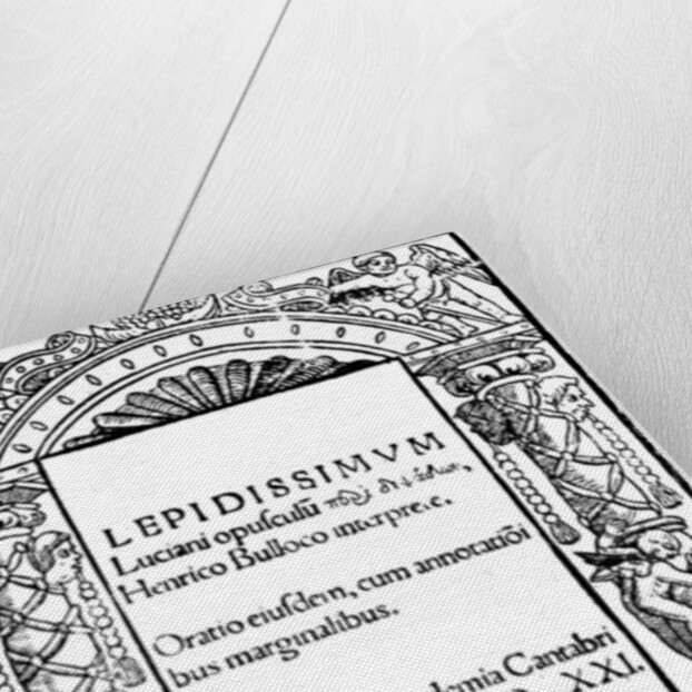 Title page of Lucian by Anonymous