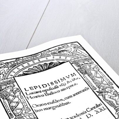 Title page of Lucian by Anonymous