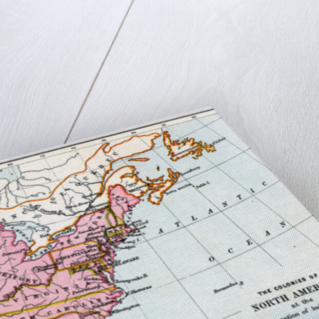 The colonies of North America at the declaration of independence by Anonymous