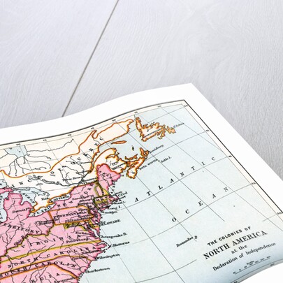 The colonies of North America at the declaration of independence by Anonymous