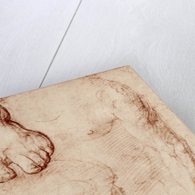 Studies for the figure of the cross-bearer in the Last Judgement, Sistine Chapel by Michelangelo Caravaggio