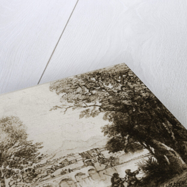 An Italian landscape by Claude Lorrain