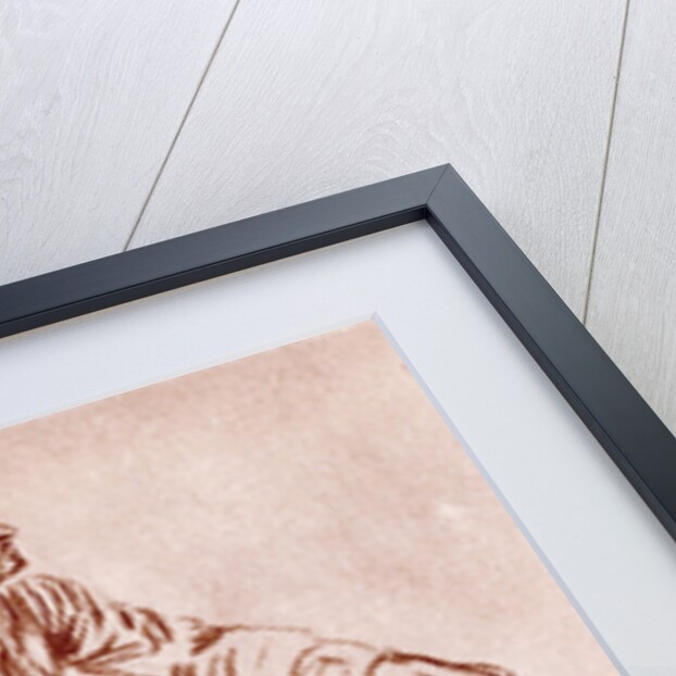 A study in Sanguine by Jean-Antoine Watteau