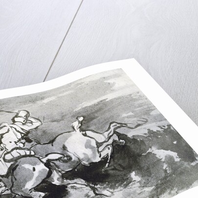 Artilleryman Leading his Horses into the Field by Theodore Gericault