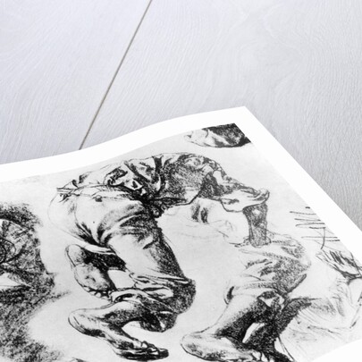 A page of sketches by Adolph Menzel